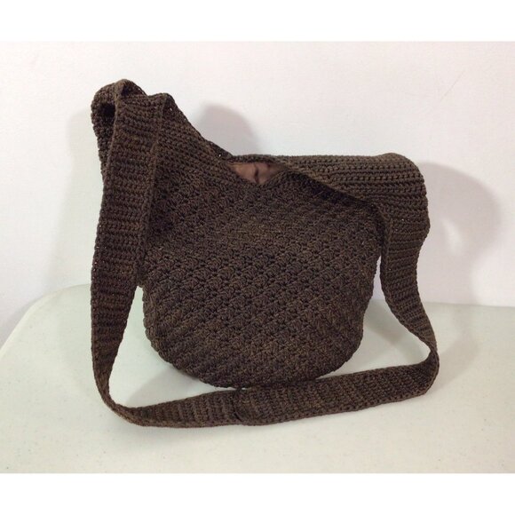 The SAK Brown Hobo Slouch Bag Y2K Purse - Picture 1 of 9